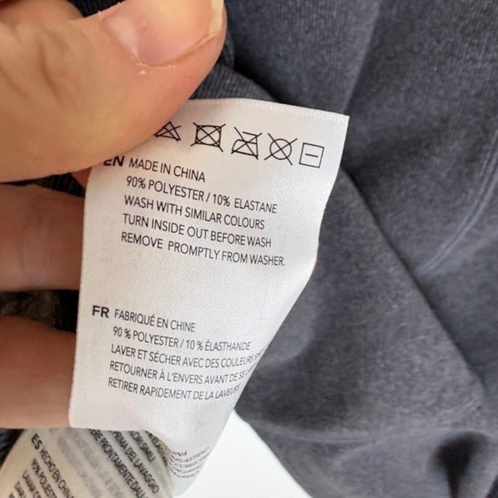 VARLEY Rainer Roll Neck Jumper Brushed Rib Charcoal Gray Sweatshirt XS - Picture 8 of 8